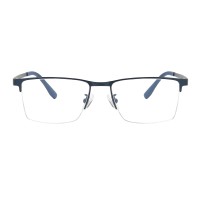 Rectangle Blue Eyeglasses