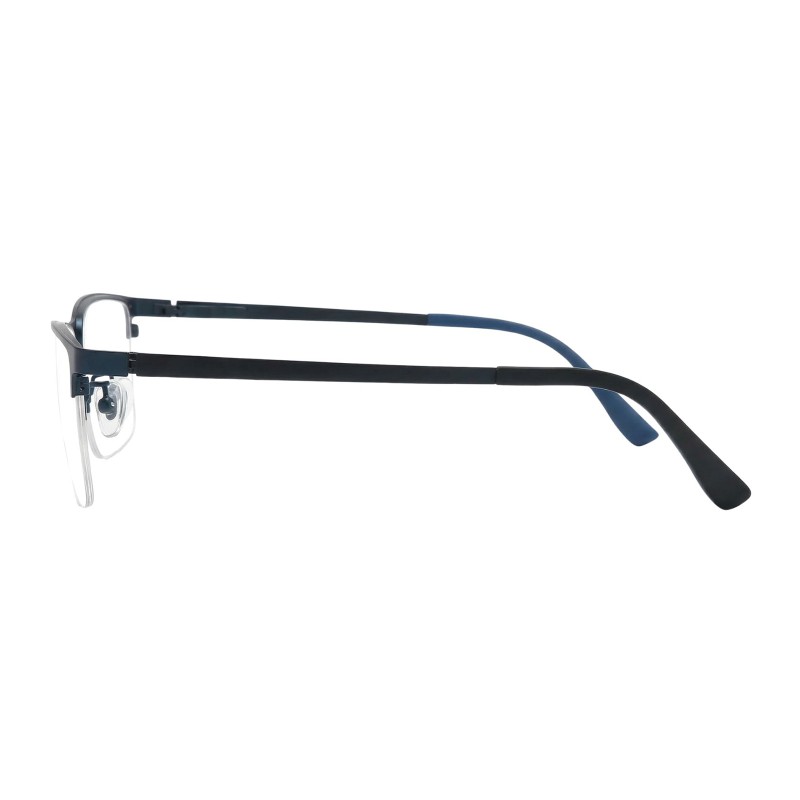 Rectangle Blue Eyeglasses