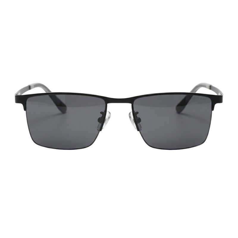 Rectangle Black Silver Eyeglasses