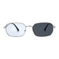 Omni - Polygon Silver Blue Sunglasses