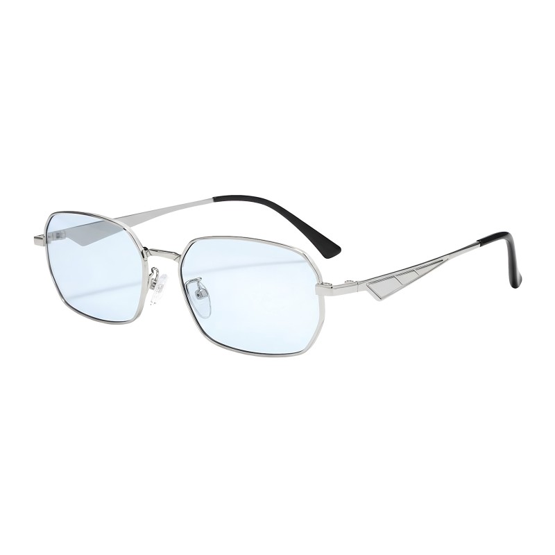 Polygon Silver Blue Sunglasses