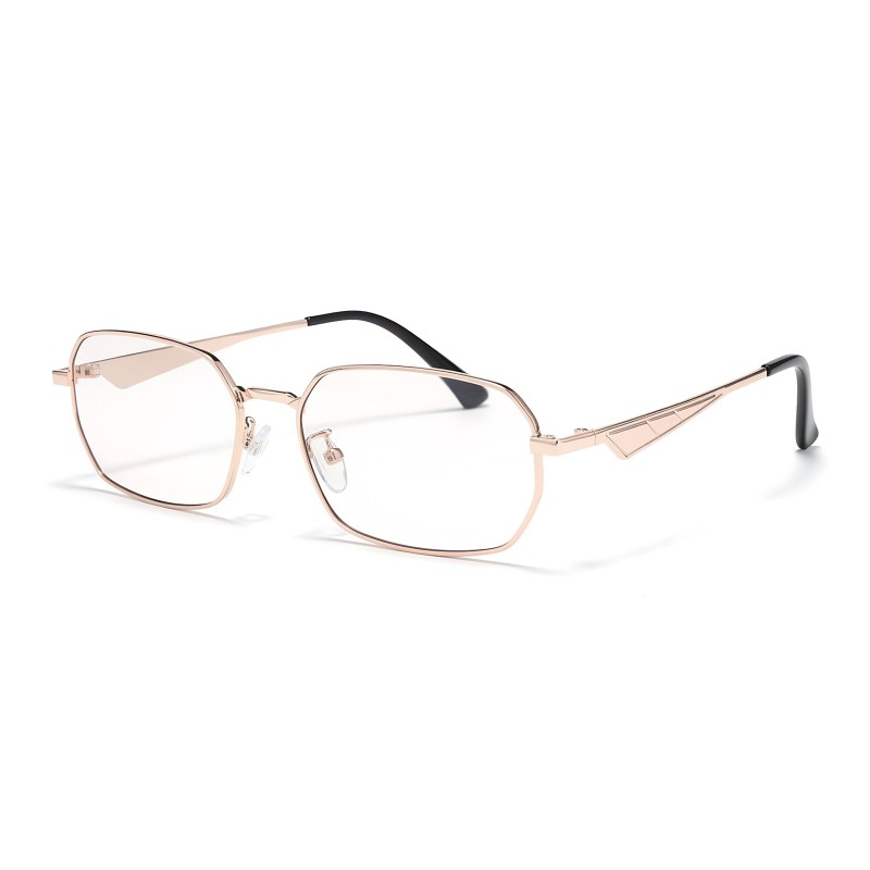 Polygon Rose Gold Pink Sunglasses