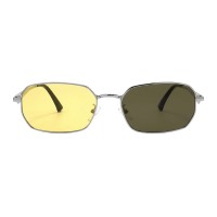 Polygon Silver Yellow Sunglasses