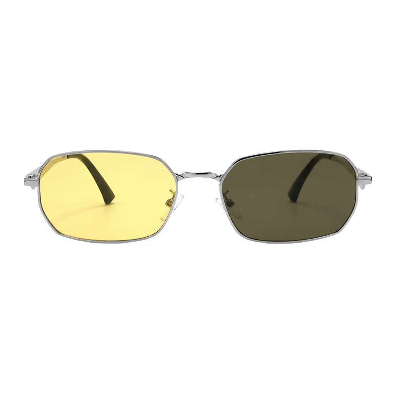 Polygon Silver Yellow Sunglasses