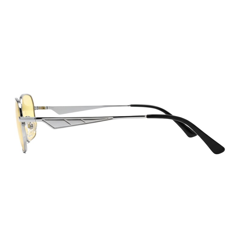 Polygon Silver Yellow Sunglasses