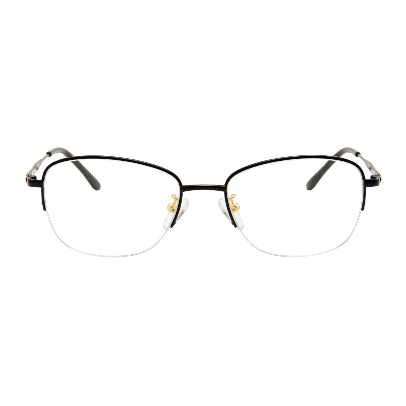 Oval Black Eyeglasses