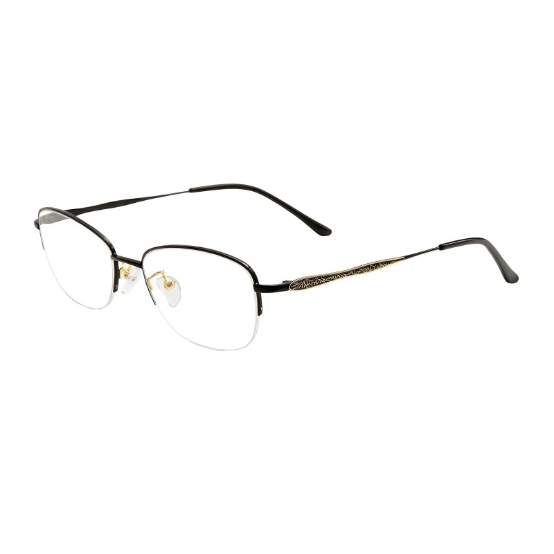 Oval Black Eyeglasses