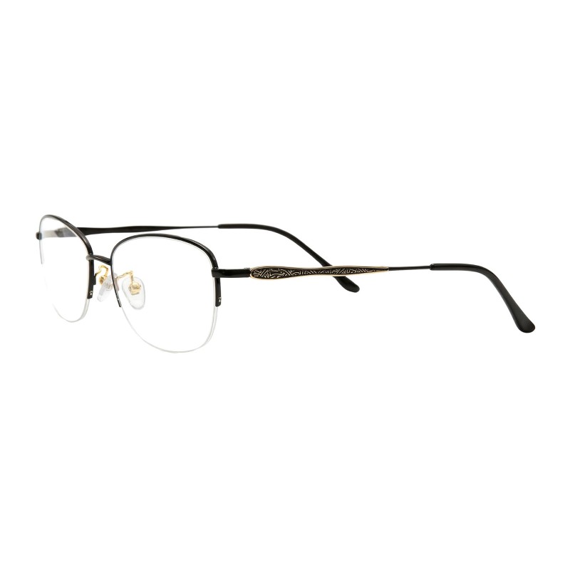 Oval Black Eyeglasses