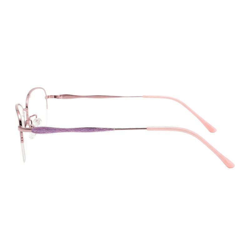Oval Pink Eyeglasses