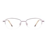 Oval Purple Eyeglasses