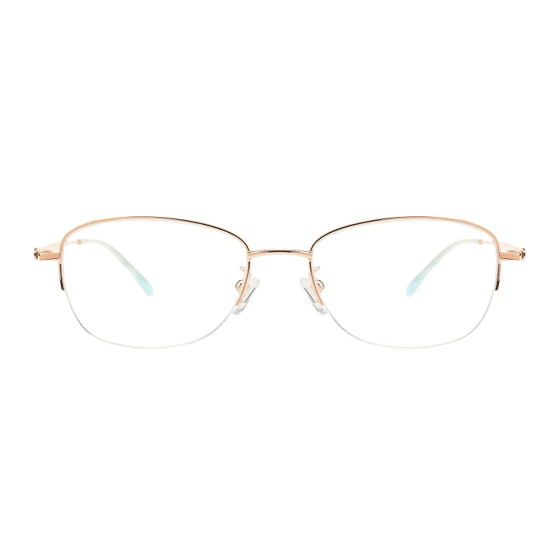 Oval Rose Gold Eyeglasses