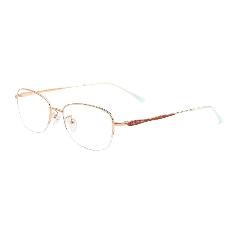Oval Rose Gold Eyeglasses