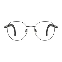 Round Black Eyeglasses