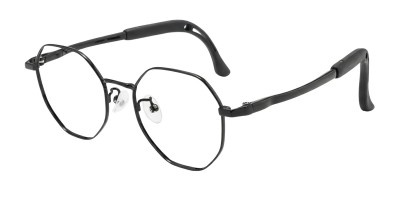 Round Black Eyeglasses