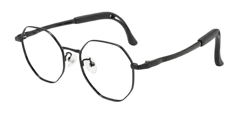 Holt Black Polygon Prescription Glasses additional view