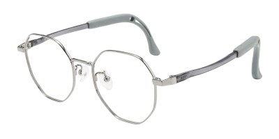 Round Gunmetal Eyeglasses