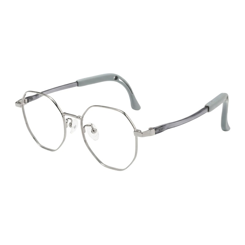 Round Gunmetal Eyeglasses