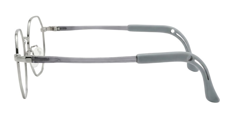 Holt Gunmetal Polygon Prescription Glasses additional view