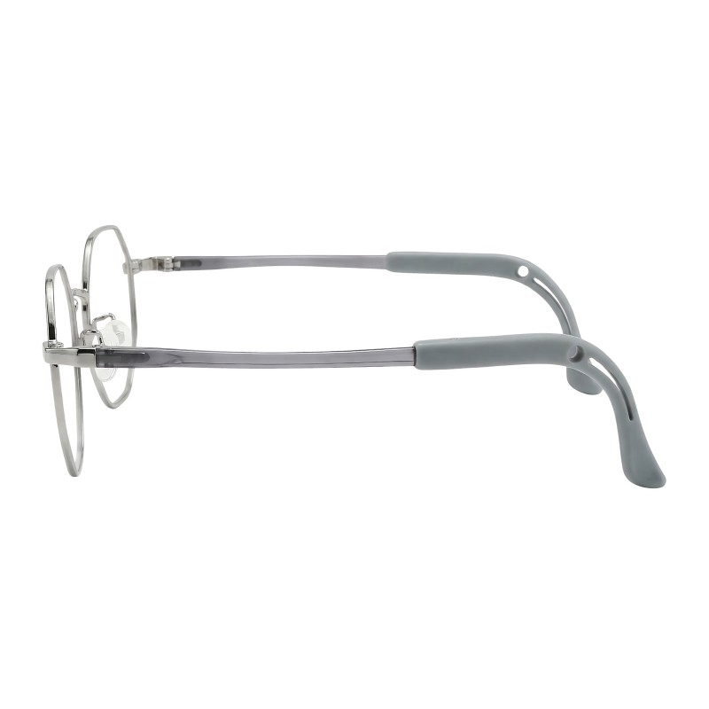 Round Gunmetal Eyeglasses