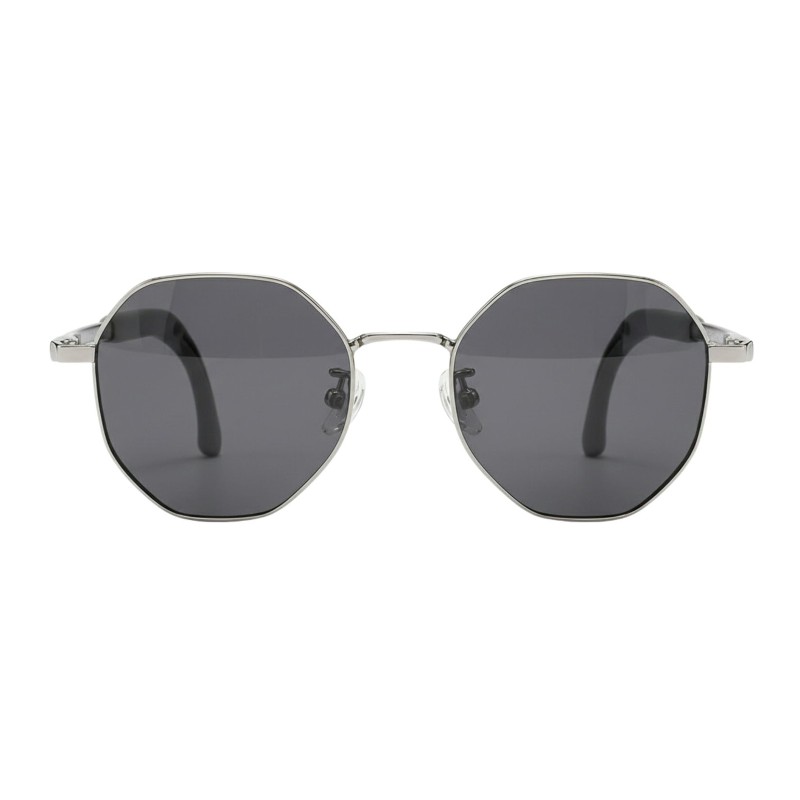 Round Gunmetal Eyeglasses