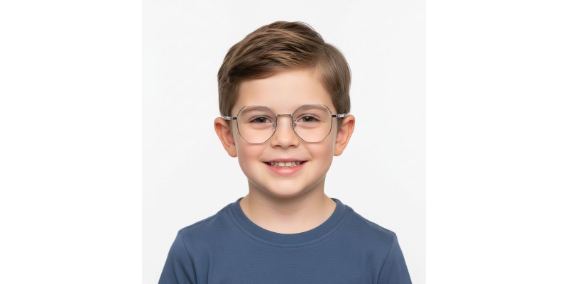 Holt Gunmetal Polygon Prescription Glasses additional view