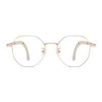 Holt - Round Rose Gold Eyeglasses