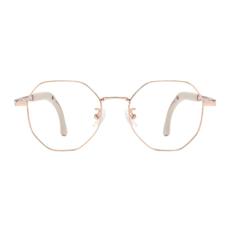 Round Rose Gold Eyeglasses