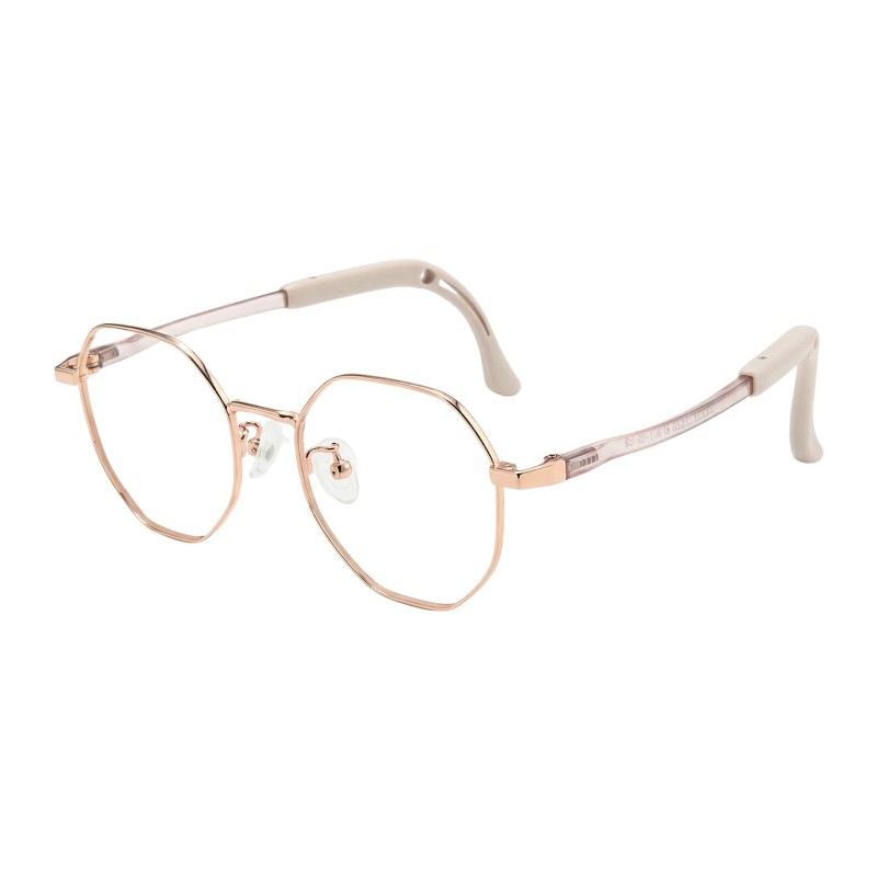 Round Rose Gold Eyeglasses