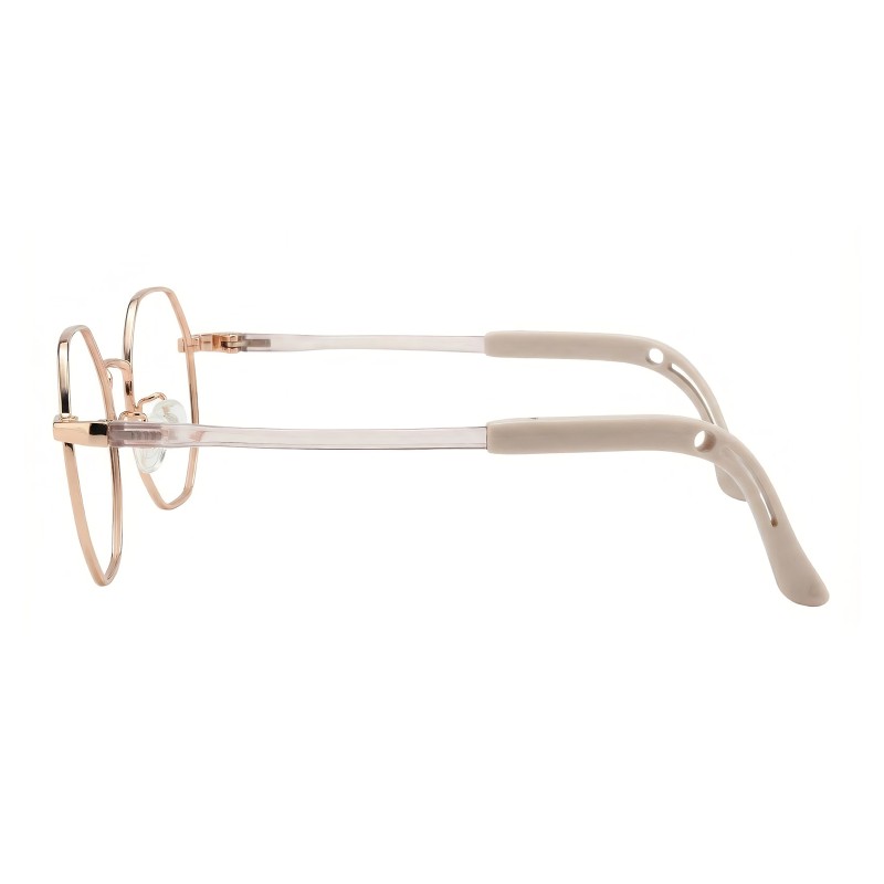 Round Rose Gold Eyeglasses