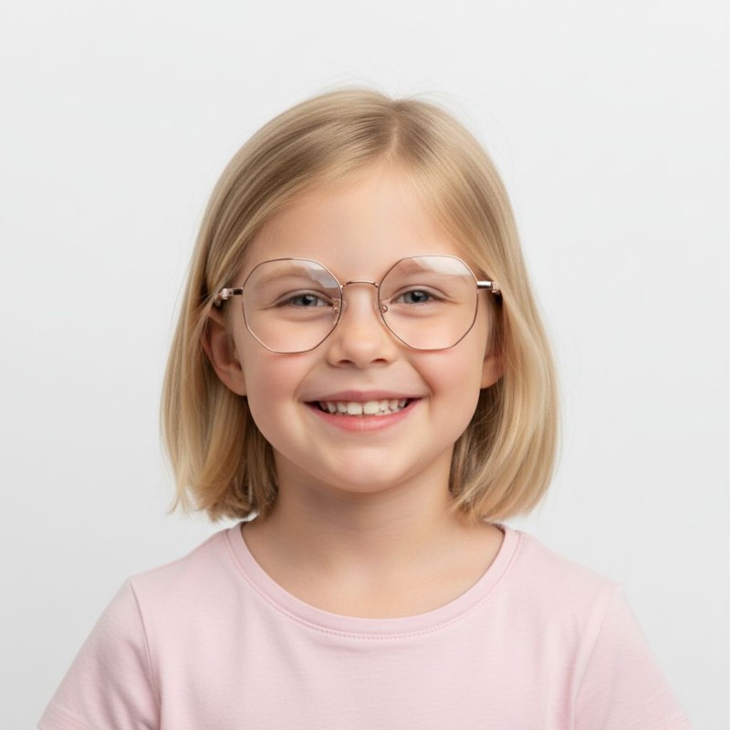Round Rose Gold Eyeglasses