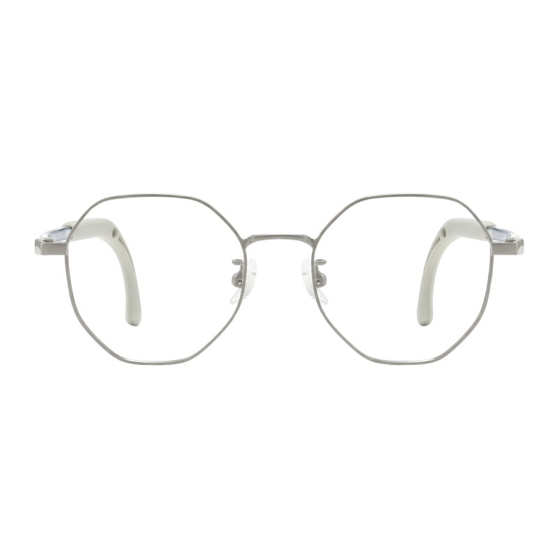 Round Gray Eyeglasses