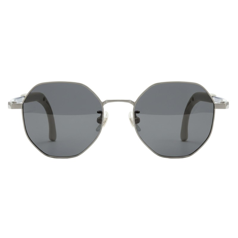 Round Gray Eyeglasses