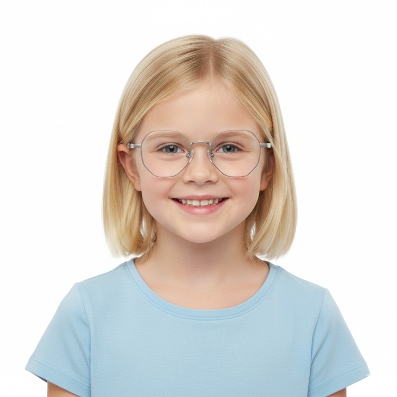 Round Gray Eyeglasses