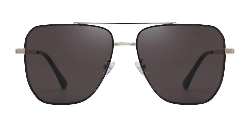 Oswego Golden Aviator Sunglasses