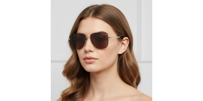 Oswego Golden Aviator Sunglasses additional view