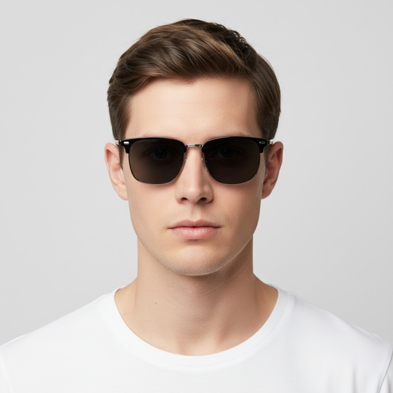 Square Black Eyeglasses