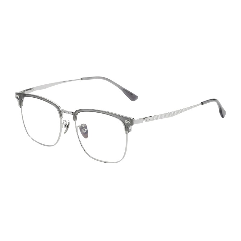 Square Silver Eyeglasses