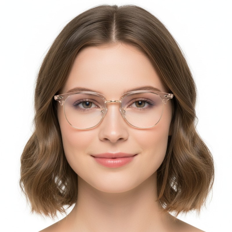 Browline Pink Eyeglasses