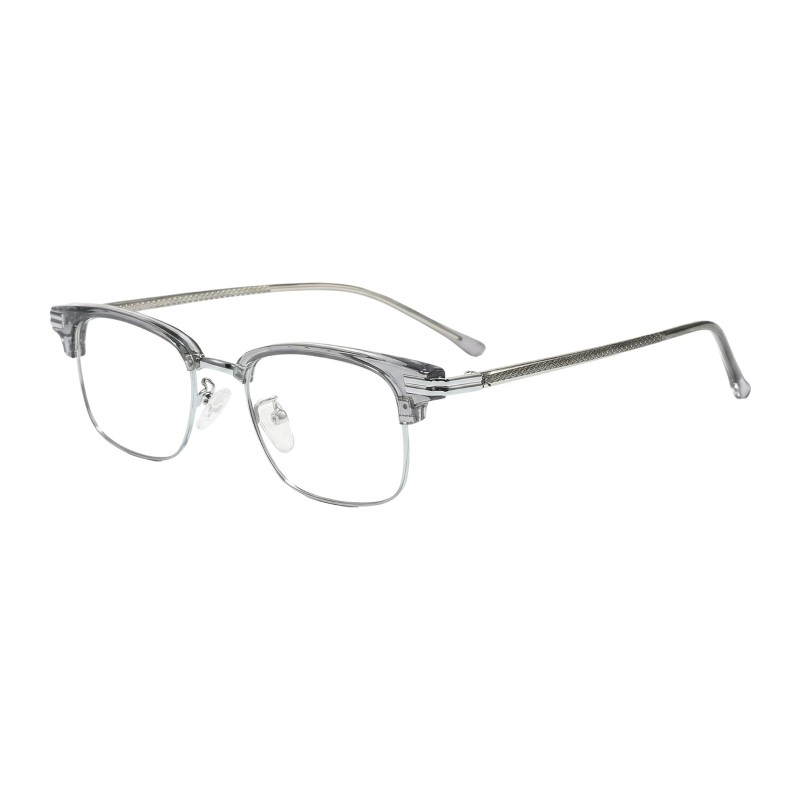Browline Gray Eyeglasses