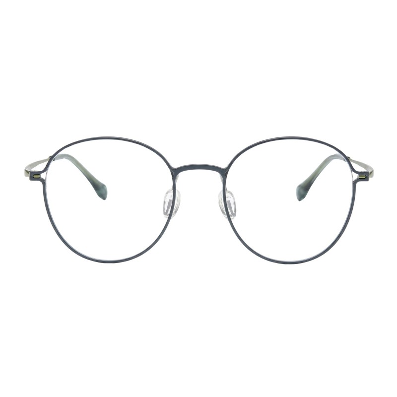 Round Olive Green Eyeglasses