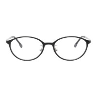 Oval Black Eyeglasses