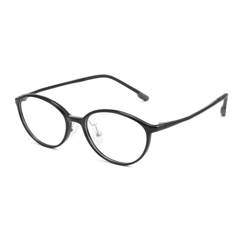 Oval Black Eyeglasses