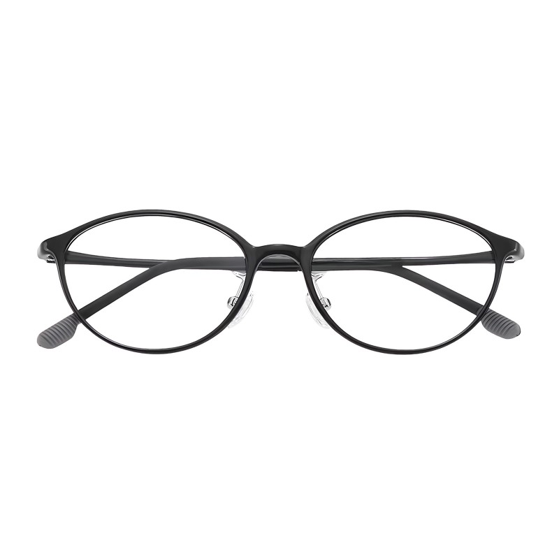 Oval Black Eyeglasses