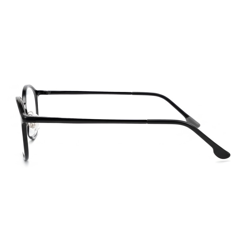 Oval Black Eyeglasses