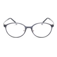 Oval Gray Eyeglasses