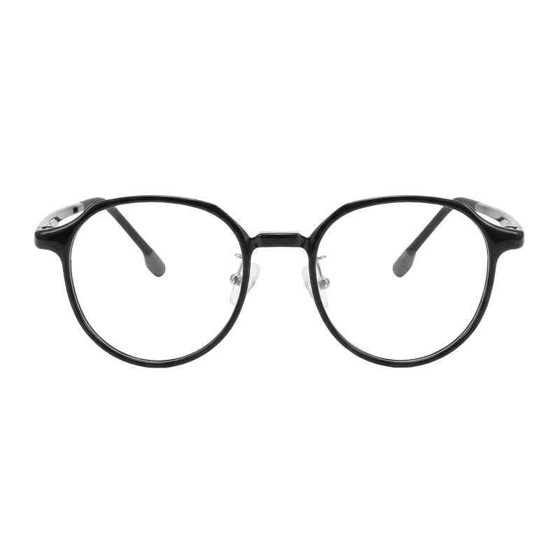 Polygon Black Eyeglasses