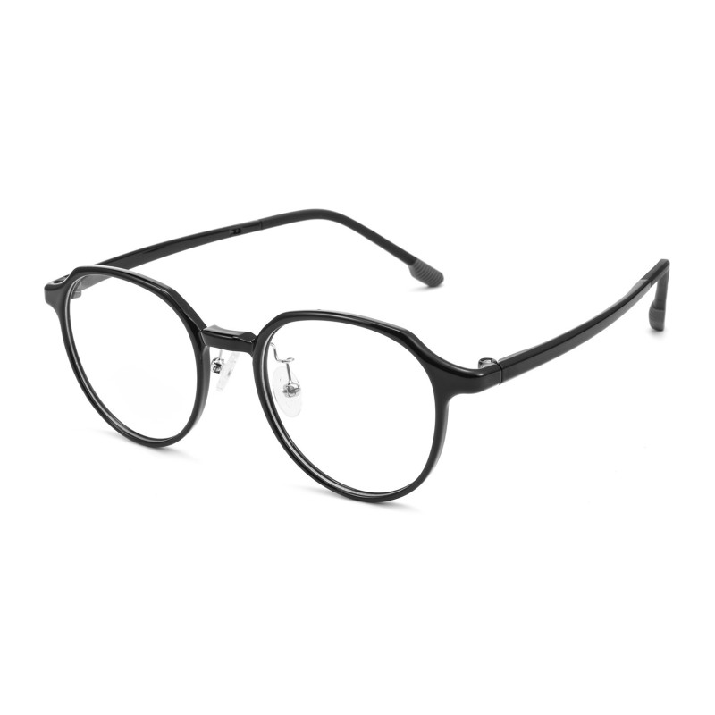 Polygon Black Eyeglasses