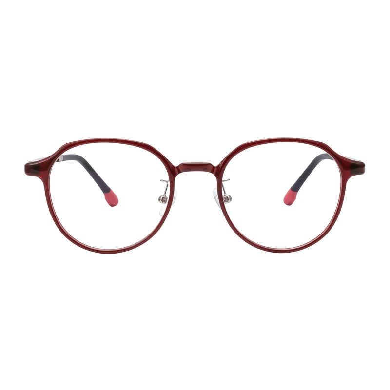 Polygon Burgundy Eyeglasses