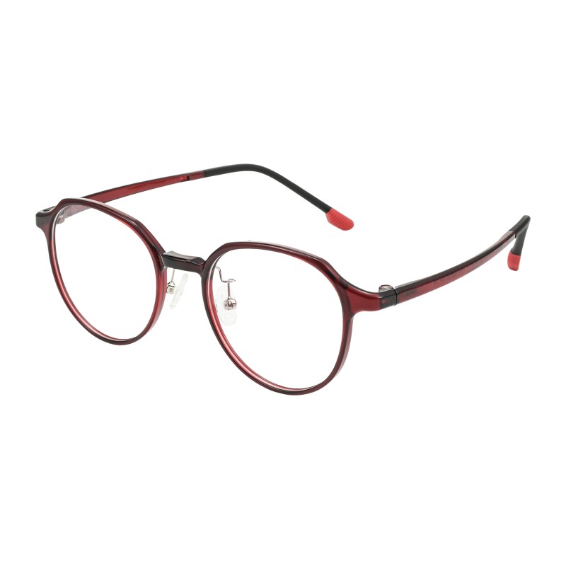 Polygon Burgundy Eyeglasses