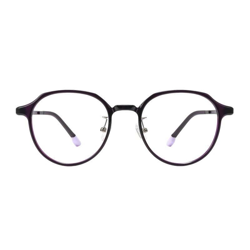 Polygon Purple Eyeglasses